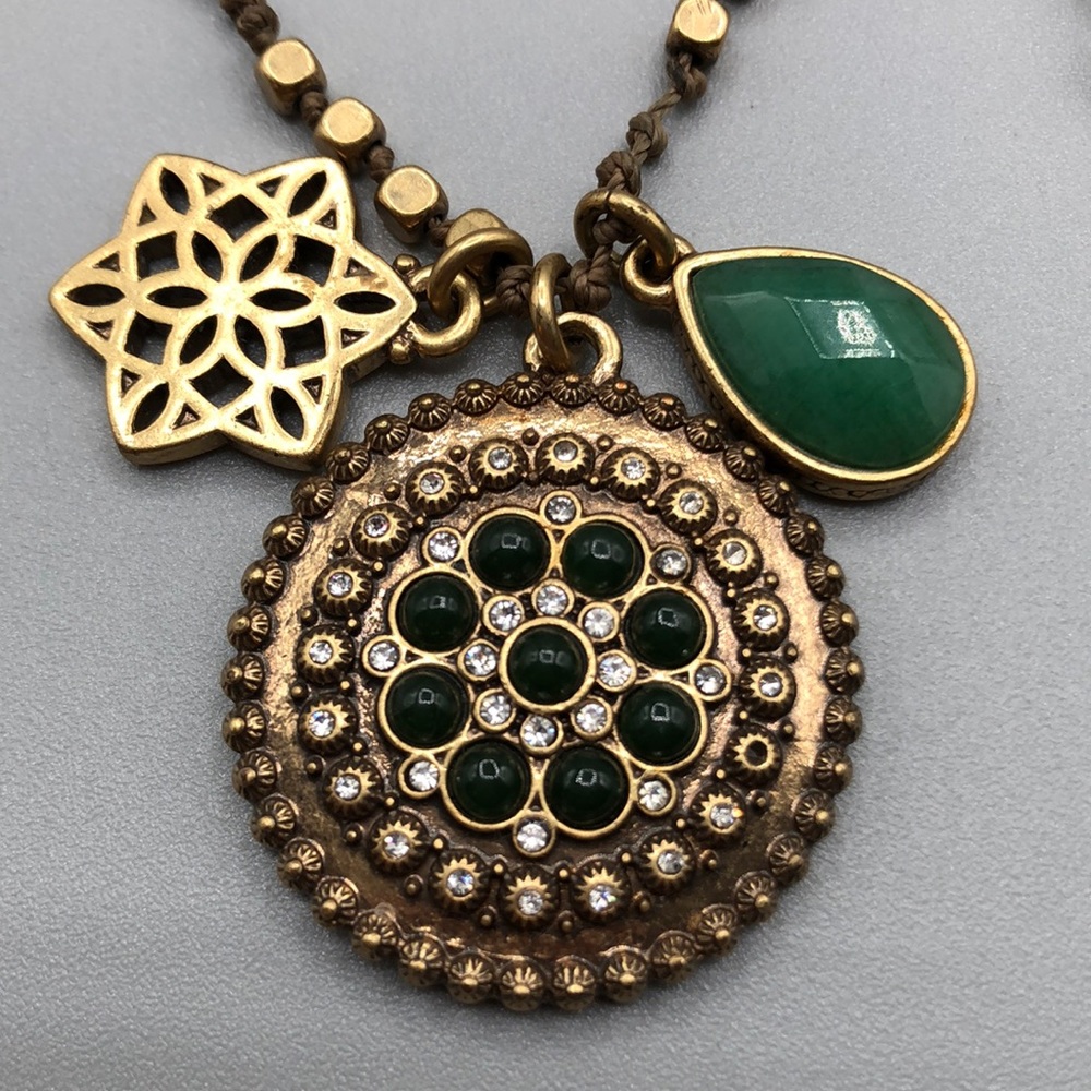 Lucky Brand Medallion Trio Pendant Necklace